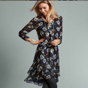 Cabi Pirouette Floating Flowers Dress Size XL #3460